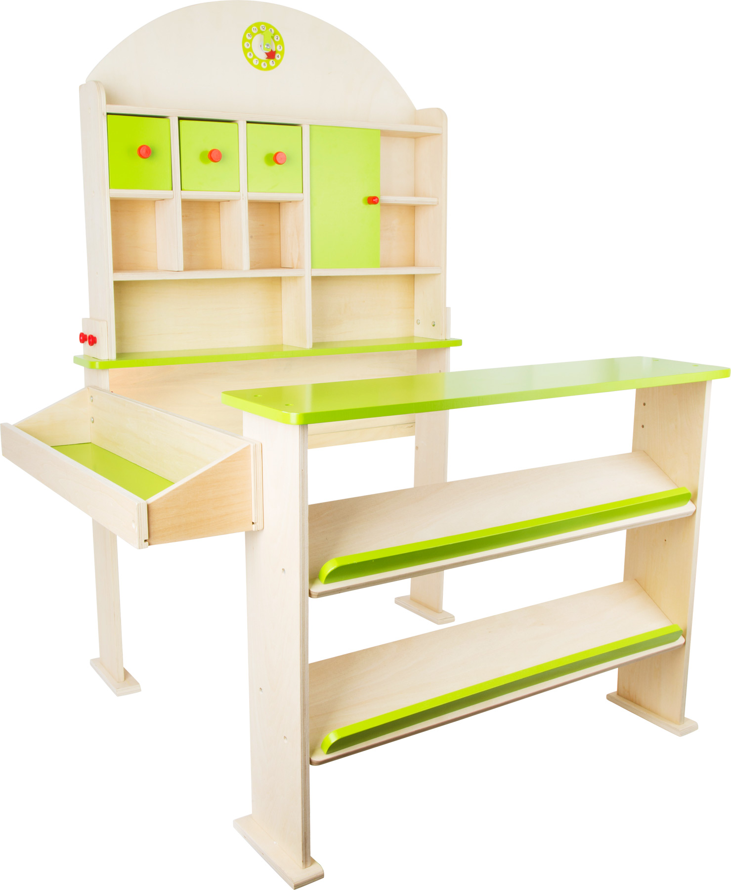 Small Foot Drevený predajný stánok zelený