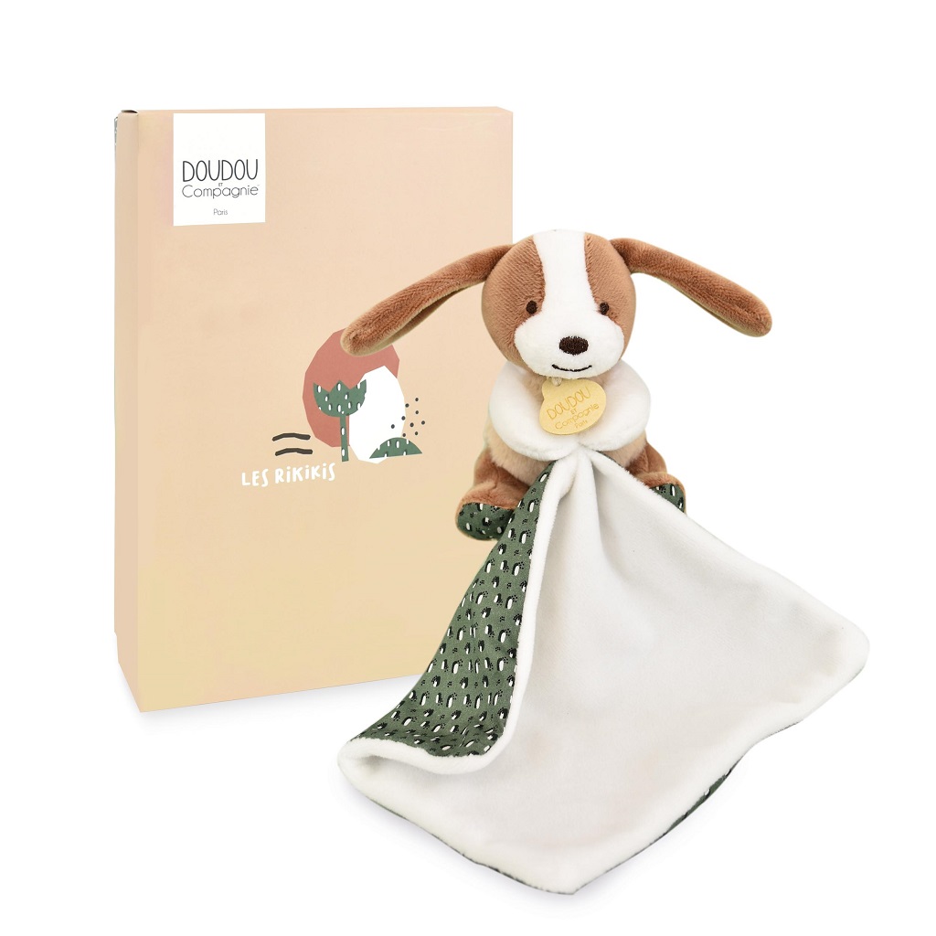 Doudou Plyšový psik s dečkou 11 cm