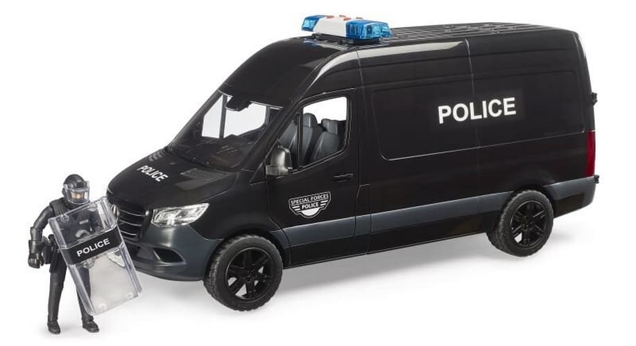 Bruder MB Sprinter s policajtom ťažkoodencom