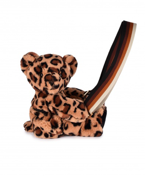 Doudou Plyšová taška cez rameno Leopard 30 cm