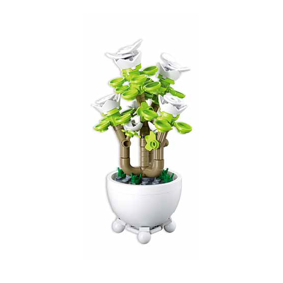 Sluban Flowers M38-B1075D Tropická rastlina v kvetináči