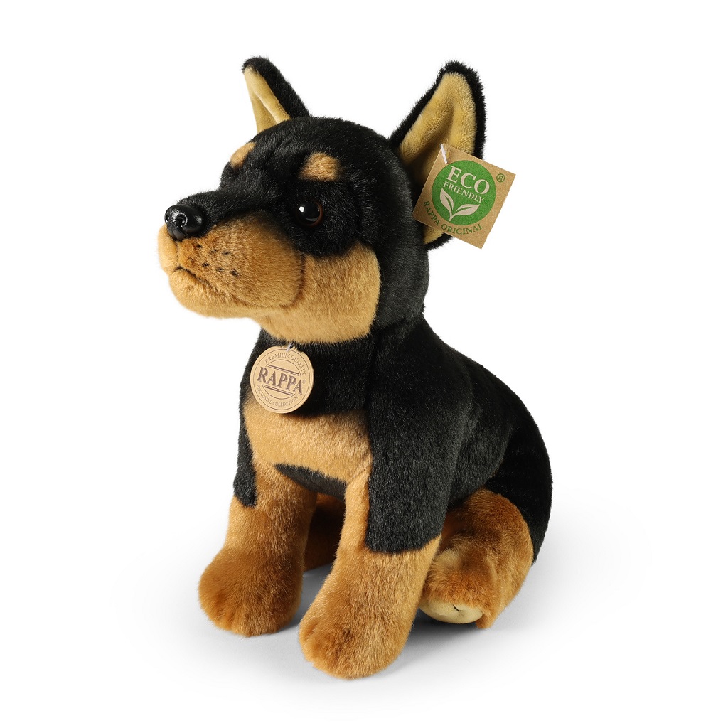 Rappa Plyšový pes doberman 30 cm ECO-FRIENDLY