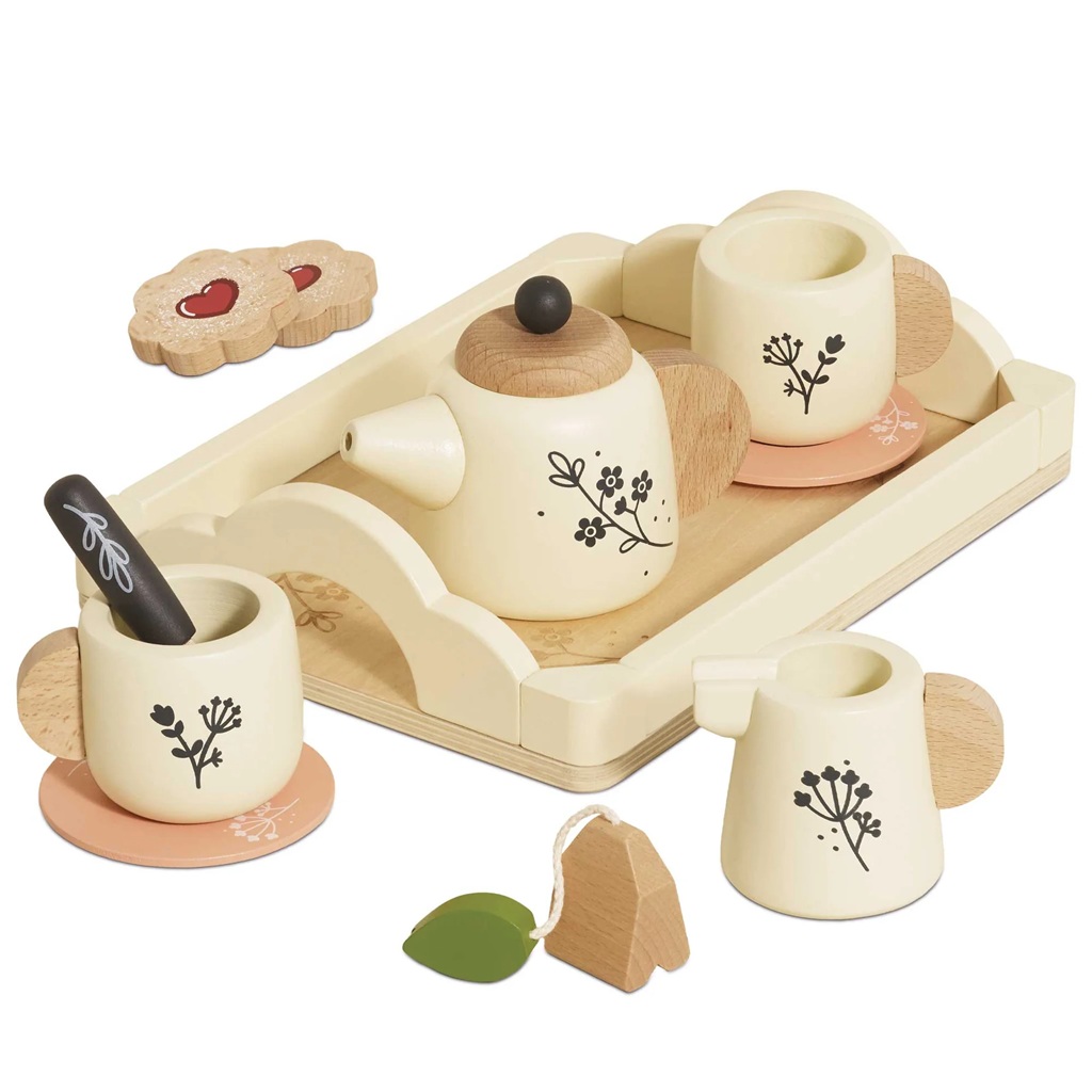 Le Toy Van Drevený čajový set s podnosom